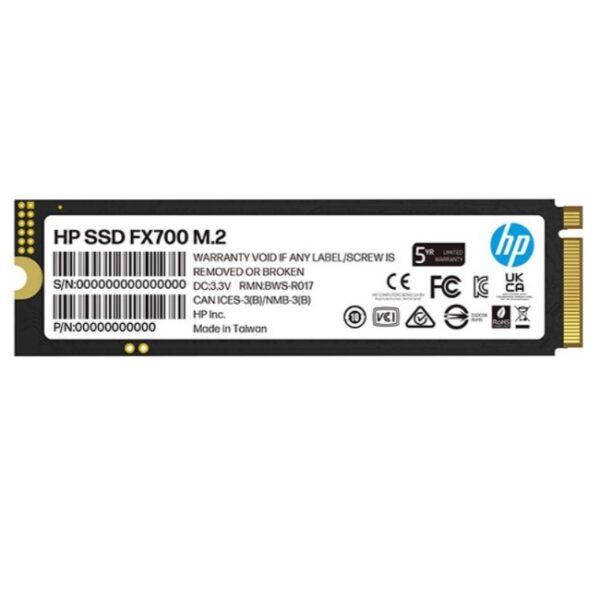 SSD M.2 2280 NVME/PCIE 1TB HP FX700 2100 Mb/s 8U2N3AA