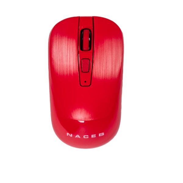 Mouse Inalambrico Naceb color Rojo 2.4G 1600 DPI 3 botones