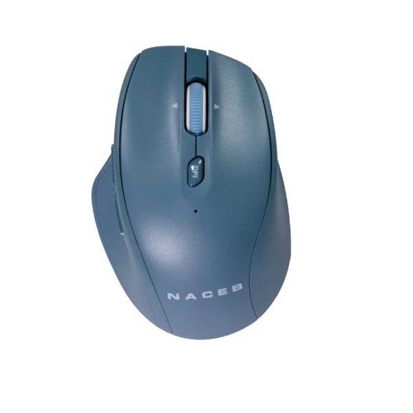 Mouse Inalambrico Naceb dual color Azul mode  2.4G+BT 5 botones