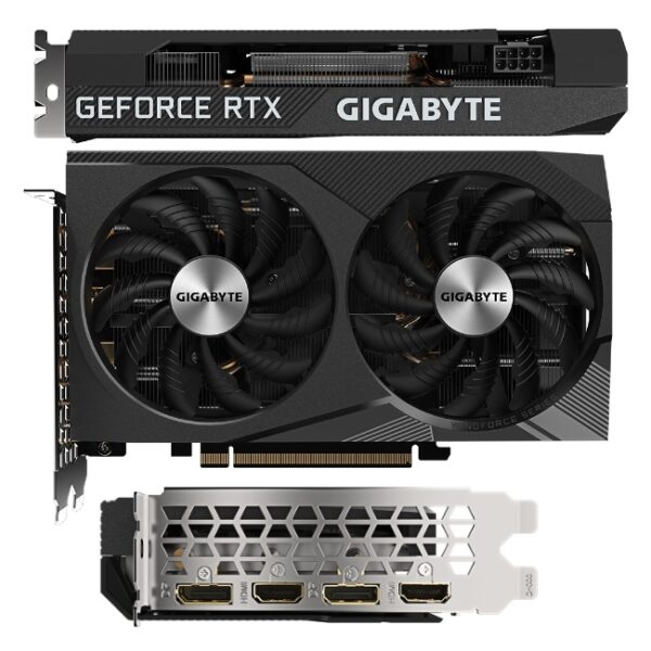 Tarjeta de video Gigabyte 12GB RTX 3060 WINDFORCE OC GDDR6 2xHDMI 2xDP GV-N3060WF2OC-12GD 2.0