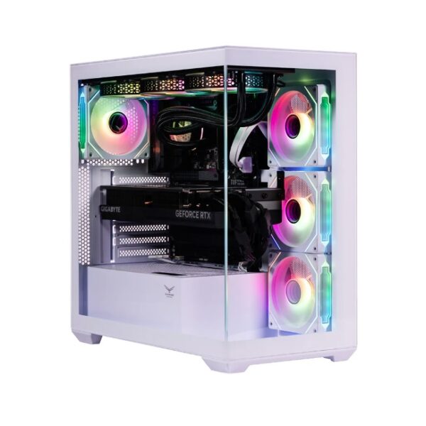 Gabinete Gamer Naceb media torre ATX color Blanco