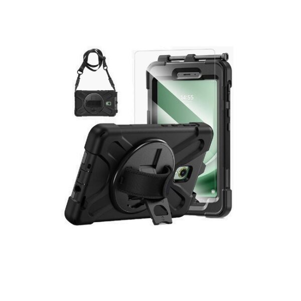 Funda Brobotix de uso rudo y giro 360 para  Samsung Galaxy Active 5  8 pulg  X300/X306 6007068 color Negro