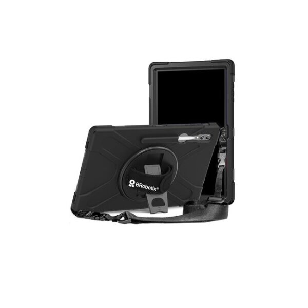 Funda Brobotix de uso rudo y giro 360 para  Samsung Galaxy S9+ 12.4  compatible con  S7FE/S9FE+/ S7+/S8+/ S9+/S10+ color Negro