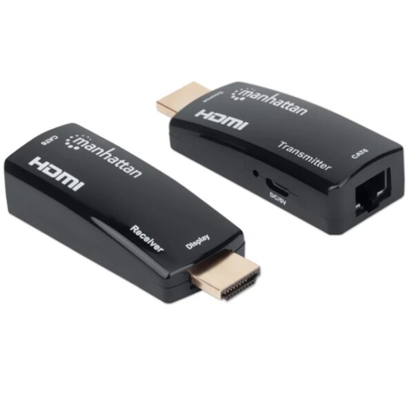Extensor de video Manhattan HDMI CAT5/6  hasta 60m diseño compacto