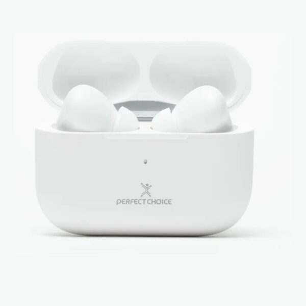Audifonos Perfect Choice Intrauriculares con Micrófono NESH Inalámbrico Bluetooth modeloPC-117193 color Blanco