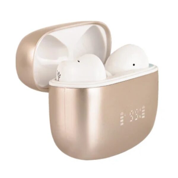Audifonos Perfect Choice TWS Intrauriculares con Micrófono InTune Inalámbrico Bluetooth, USB-C modelo PC-117216 color Beige