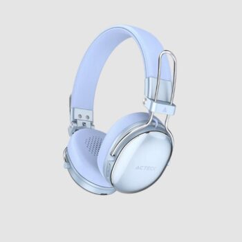 Audífonos Inalámbricos Acteck Over Ear Luxe Chic HP710 Azul Bluetooth 5.4 Cancelación de ruido Híbrido  Microfono Omnidireccional