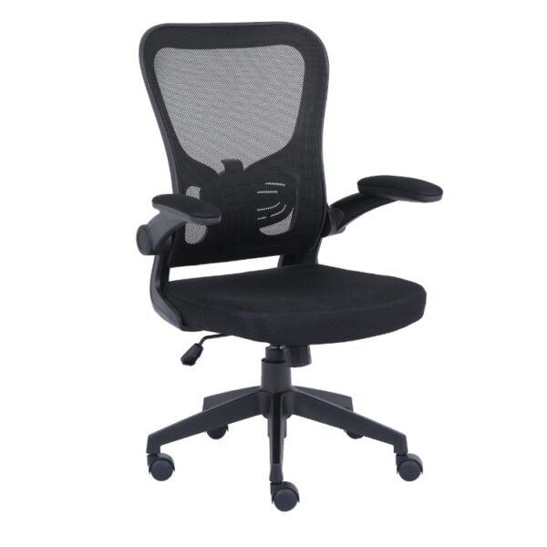 Silla Ejecutiva Nextep NE-650A de altura  y descanzabrazos ajustable con malla color Negro