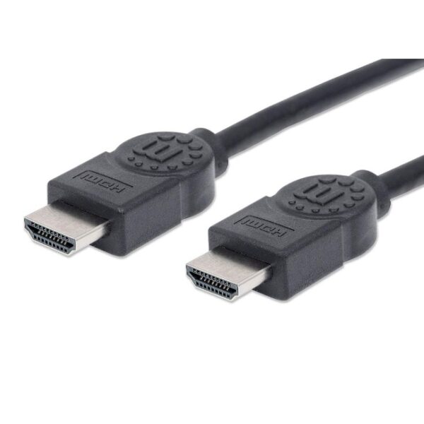 Cable Manhattan HDMI 5m 4K 60Hz 3D Blindado con Ethernet Negro