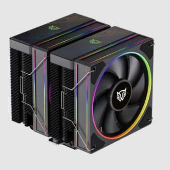 Enfriamiento de Aire Balam RushHeliux Pro HEX70  Negro 270W ARGB 600-2200 RPM  6 pipas compatible con Intel y AMD