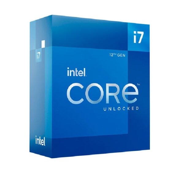 Procesador Intel Core i7-12700KF sin disipador sin graficos LGA 1700 12a Gen 12Cores 3.60Ghz 125w