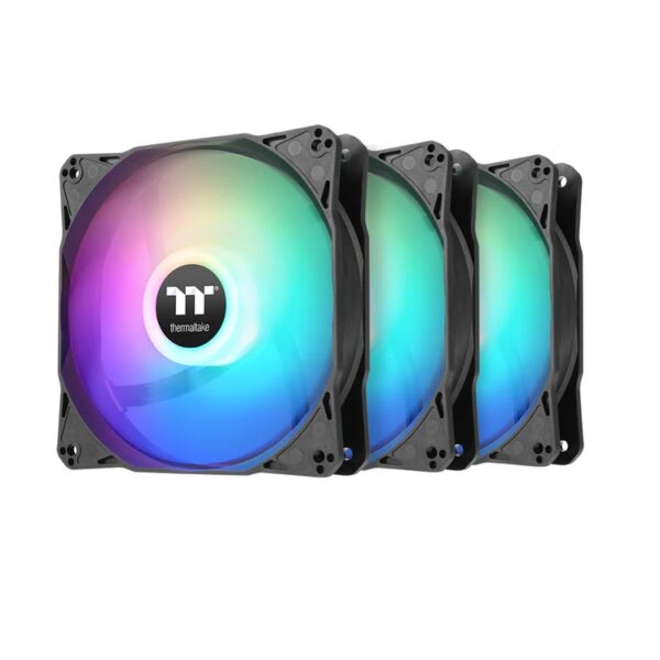 Ventilador  para gabinete  Thermalttake LE120 negro 3xfan ARGB CL-F204-PL12SW-A