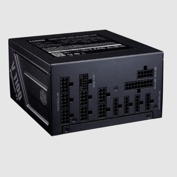 Fuente de Poder Cooler Master V Platino 1100 V2 Negro  1100W 80 Plus Platino 2400 RPM Full Modular  Dimensiones 160x150x86mm