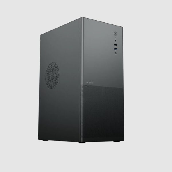 Gabinete Acteck mediaTorre Rex Max GM757 Negro sin fuente AC-943994