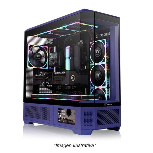 Gabinete Thermaltake View 600 TG Full Tower Future Dusk Morado/Negro E-ATX CA-11H-00FNWN-00