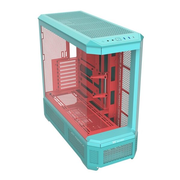 Gabinete Thermaltake View 600 TG Full Tower Mint Strawberry Verde/Rojo E-ATX CA-11H-00FLWN-00