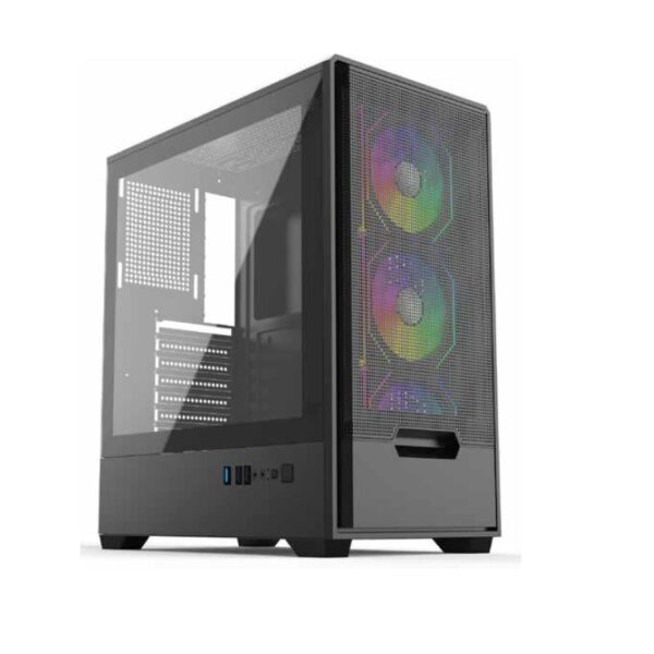 Gabinete Gamer Naceb ATX STELLA NA-0658B color Negro