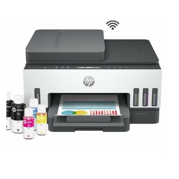 Multifuncional HP Smart Tank 750 Color A4 15PPM/ 9PPM  cama plana ADF USB WiFi