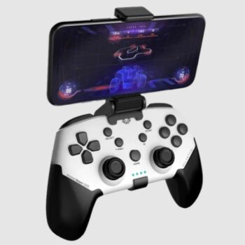 Control Balam Rush React G575 Azender Blanco/Negro inalambrico Bluetooth Android  Nintendo Switch  PC  PlayStation 4  Playstation 3  iOS