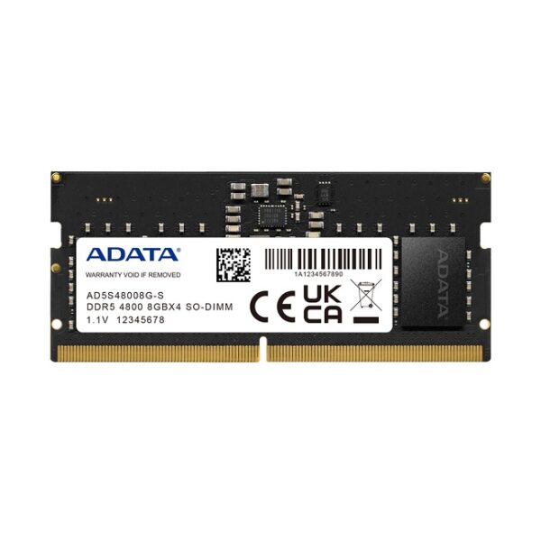 Sodimm ADATA 8GB DDR5 4800Mhz AD5S48008G-S