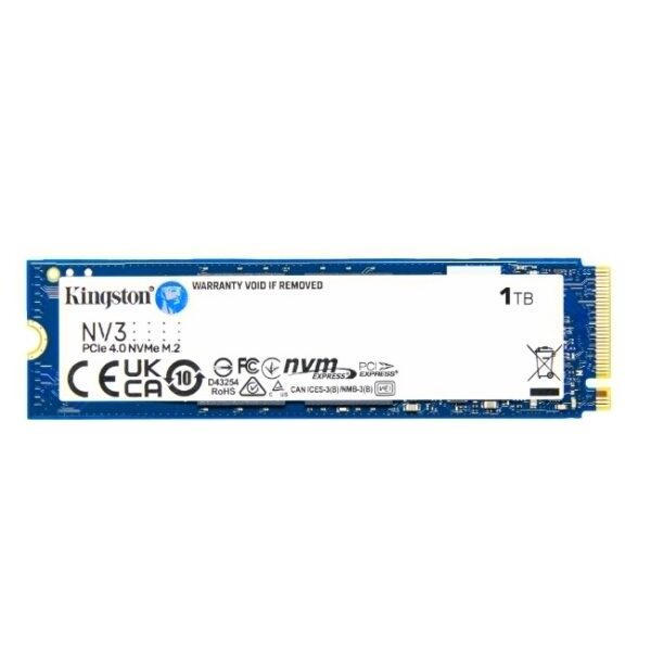 SSD M.2 2280 NVMe/PCIe 1TB Kingston NV3 PCIe 4.0 6000MB/s SNV3S/1000G
