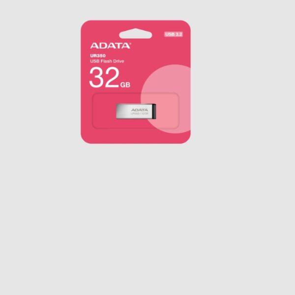 Memoria Adata 32GB USB UR350 3.2 metal negro resistente agua  golpes  polvo