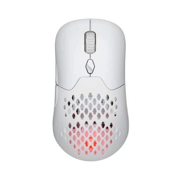 Mouse Balam Rush Speeder Perform MG979 Blanco Inalambrico/Bluetooth Carátulas y Switch intercambiables Recargable Tipo C 600 mAh  5000 DPI