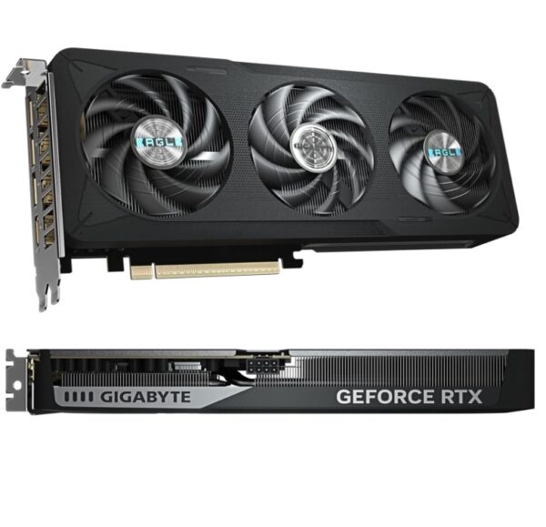 Tarjeta de video Gigabyte 8GB RTX 5060 EAGLE MAX OC GDDR7 PCI-E 5.0 negro xHDMI 3xDP 3xFan GV-N5060EAGLEMAX OC-8GD