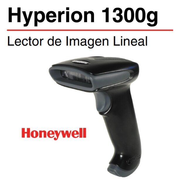 Lector de Codigo de Barras Honeywell Hyperion Imager 1300G-2USB Alambrico 1D con Cable Usb Negro Sin /Base