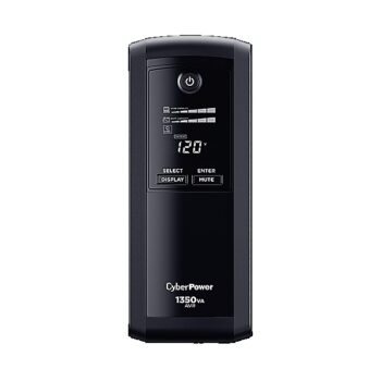 UPS CyberPower Intelligent LCD CP1350AVRLCDa 1.35 KVA/810W AVR torre 10 NEMA 5-15R (5 c/respaldo batería) 120V Energy Star