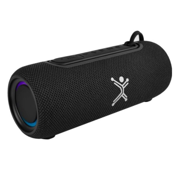 Bocina Perfect Choice portátil inalámbrica 20W Lumino color Negro