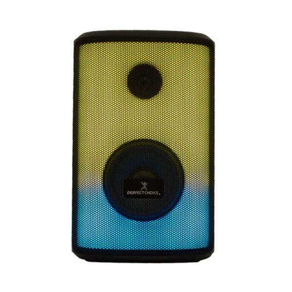 Bocina Perfect Choice Rampage Profesional Portable RGB 30W Color Negro