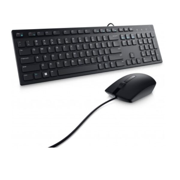 Kit de Teclado y Mouse Dell KM300C  Alambrico Español Negro