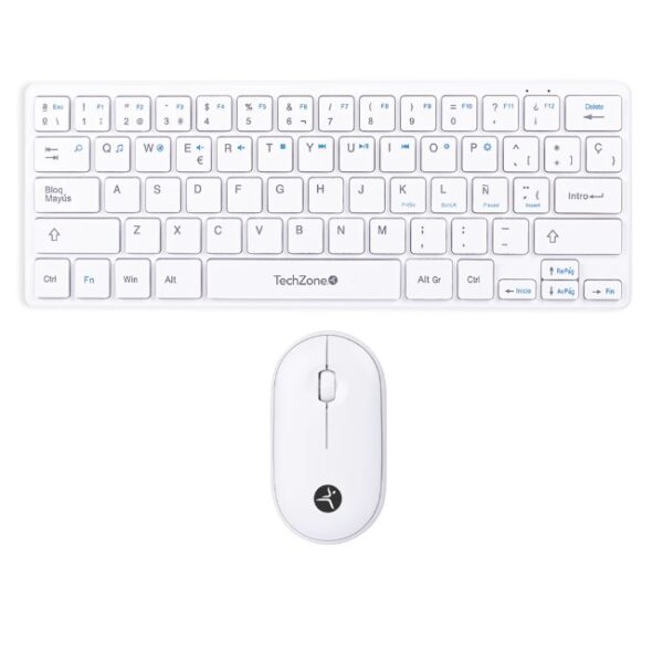 Kit Teclado y Mouse Young POP Blanco Inalámbrico 2400mhz DPI 1200 Compatible con Windows y MacOS