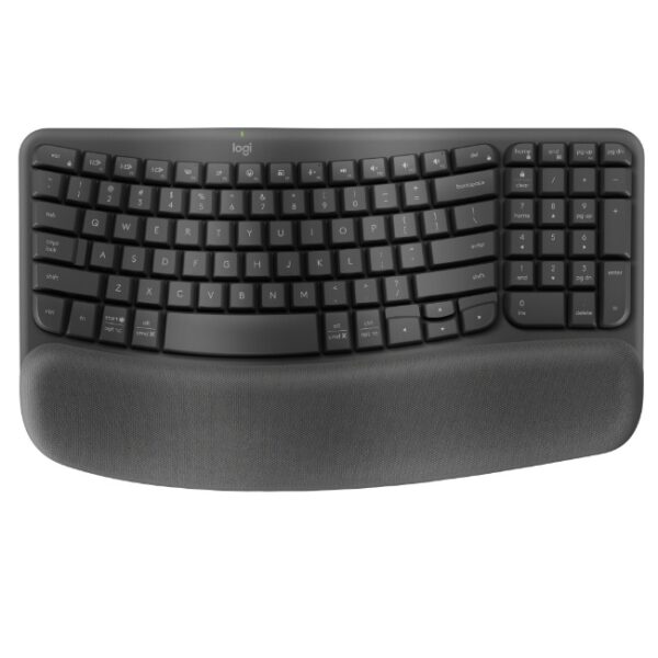 Teclado Logitech Wave Keys Negro  Inalambrico  Bluetooth Teclas Easy-Switch Compatible con Windows y MacOs 2xBateria AAA