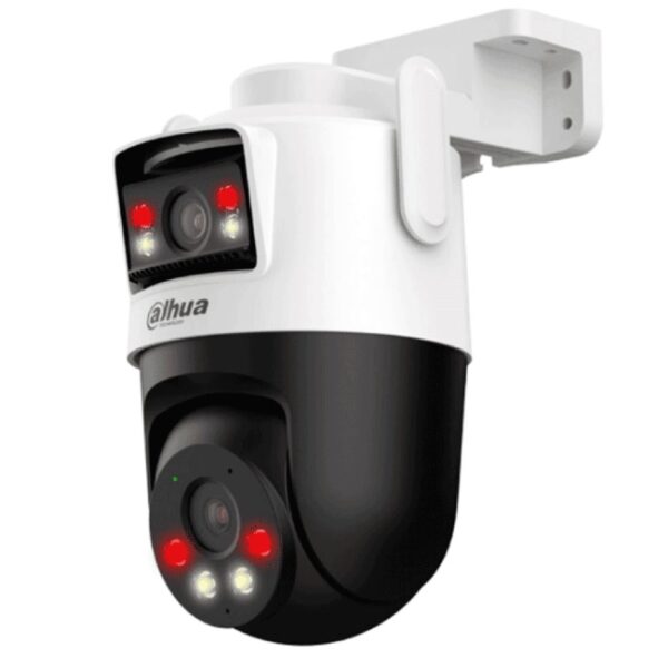 Camara Dahua IPC-WPT1339DD-SW-3E2-PV IP PTZ Wifi Dual de 6 mpx  lentes de 3 MP(Fijo y PT) IR 50 m iluminador, microfono, altavoz, IA, ranura para micro sd, IP66