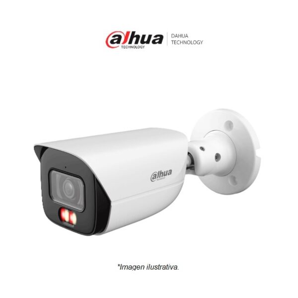 Camara Dahua DH-IPC-HFW3449E-S-IL IP bullet 4 mpx  con Iluminador dual/ WizSense/ Lente de 2.8mm/ 107 Grados de Apertura/ Microfono Integrado/ IR de 50 Metros/ SMD 4.0/ AcuPick/ AI SSA/ WDR