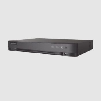 DVR Hikvision IDS-7216HQHI-M1/XT 16 canales TURBOHD  + 8 canales Ip 5 mpx lite 3K audio de dos vias por coaxitron reconocimiento facial 1 bahia de disco duro salida de video Full HD