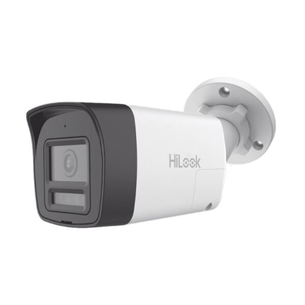 Camara Hilook THC-B127-LTS bala turboHD 2 mpx lente 2.8mm Ir 30mts Audio Bidireccional + Dual Light + ColorVu  Exterior IP67 / Metal / dWDR