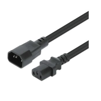 Cable Manhattan de corriente extension 5m C13 a C14  PDU PDU o UPS a un servidor  switch  sistema de almacenamiento negro.