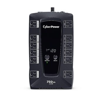 UPS interactivo CyberPower AVRG750LCD 750VA/450W AVR LCD 12 NEMA 5-15R (6 con respaldo batería) 1x USB tipo B
