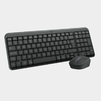 Kit Teclado y Mouse Logitech MK250 Negro Inalambrico Bluetooth Encendido/Apagado LED 1000 DPI  3xBotones  Alcance 10m Compatible con Windows  macOS y ChromeOS