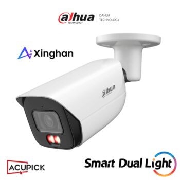 Camara Dahua DH-IPC-HFW3849E-AS-IL IP bullet 8 mpx lente 2.8 mm metalica exterior 107 gds microfono integrado audio 1 E&S de Alarma y Audio/ SMD 4.0/ WDR