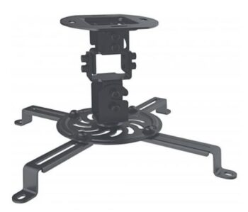 Soporte Manhattan para Proyector en Techo 13.5KG con ajuste inclinacion gira y rota Negro