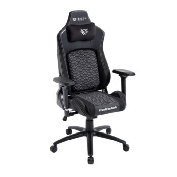 Silla Gamer Balam Rush Ultimate Max U3 Ergonomica Reclinable 135° 150kg Descansa Brazos 4D Cojín Lumbar + Cojín Cervical Negro
