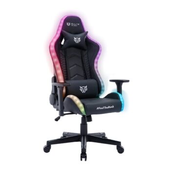 Silla Gamer Balam Rush Lightning Rush V2 RGB Ergonomica Reclinable 135° 150kg Descansa Brazos 3D Negro