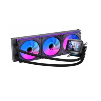 Enfriamiento Liquido Naceb Boreal 360MM para pantalla LCD 2.8 pulg ARGB NA-0657B color Negro