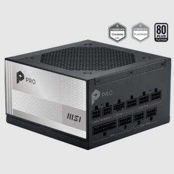 Fuente de poder MSI 1000W Paltinum 80 Plus Full Modular PRO A1000PL PCIE5 ATX