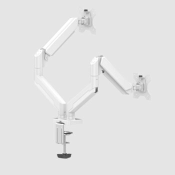 Soporte de articulado Naceb de escritorio para 2 Monitores 10 pulg a 32 pulg  hasta 20kg color Blanco modelo NA-0215