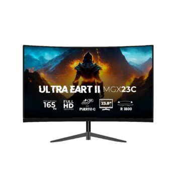 Monitor Balam Rush 23.8 Ultra Earth II MGX23C VA curvo Negro  Full HD 1MS 165Hz HDMI + DP + TYPE-C 15W + 3.5mm